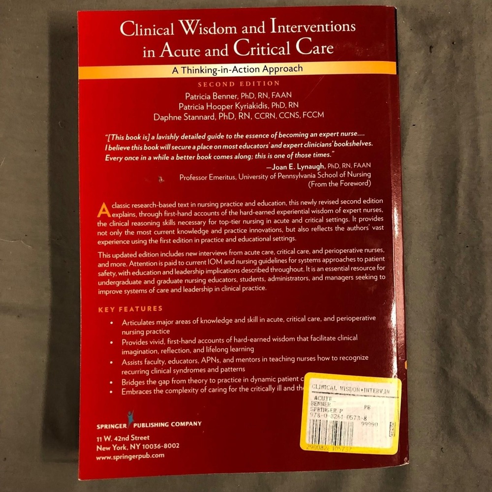 Clinical Wisdom and Interventions in Acute and Critical Care 2nd EDT Textbook - Picture 2 of 2